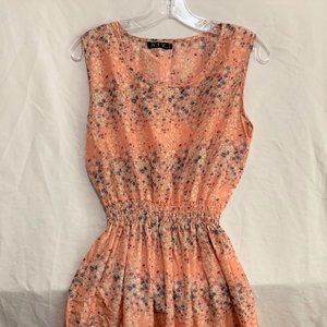 HXY Pink dress with Floral patterns